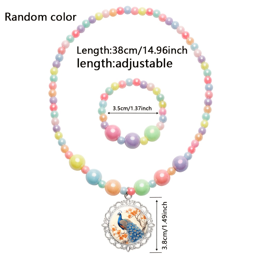 2pcs Cute Random Color Women's Jewelry Set